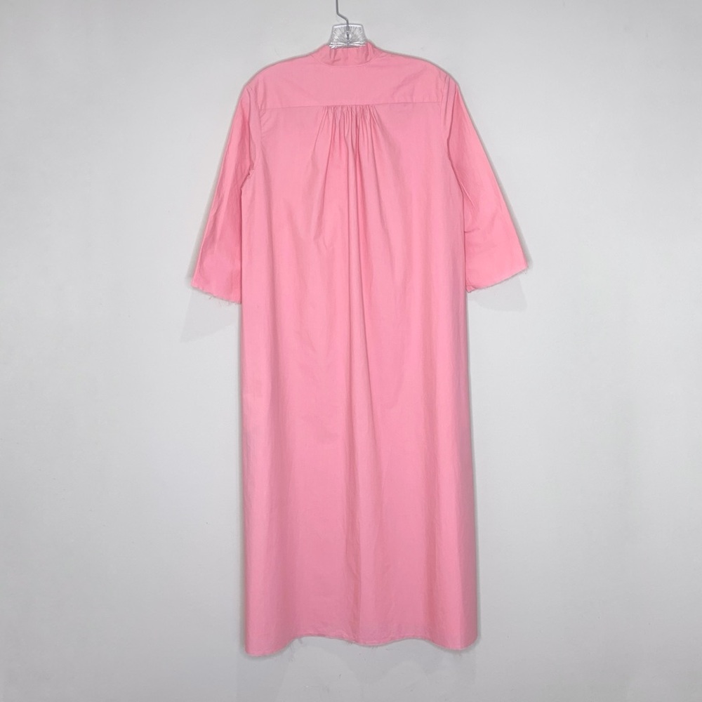 Sula Clothing Dewey Poplin Dress (Sz XS) Cotton A-Line Midi Tunic Sea Pink - Picture 14 of 16